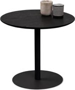 Okrúhly stolík Ida, 48 cm, čierny jaseň%