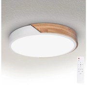 Brilagi - stmievateľné LED svietidlo PILANA LED/48W/230V dub/biela, priemer 40 cm + diaľkové ovládanie