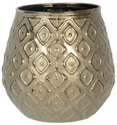 Kovový zlatý svietnik na čajovú sviečku  - Ø 10*10 cm