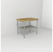 Kúpeľňová stolička Devo Oval dub/sivá OV-ST50x35-P34D01L10
