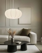 Závesná lampa s krémovým tienidlom Cafee