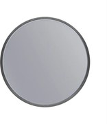 Erga Round, okrúhle zrkadlo 30cm, čierny rám, ERG-V01-ROUND-3030-BK