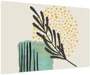 Obraz - Abstraktné listy N⁰3 (90x60 cm)