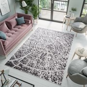 Kusový koberec SKY Log - šedý/tmavo šedý