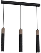 Luster na lanku SOLO 3xGU10/MR11/40W/230V čierna