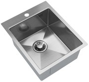 Gamma Gamma, 1-komorový nerezový drez 400x500x210 mm, oceľová, GMA-S4050-CH