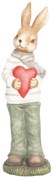 Veľkonočné dekorácie Králik so srdcom - 19 * 18 * 60 cm