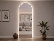 Atypické zrkadlo do kúpeľne s LED osvetlením A38 45×120