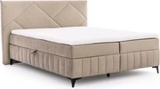 Posteľ Boxspring Wasil 160x200 s úložným priestorom - béžový zamat Element 6