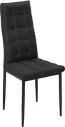 Jedálenská stolička Lola, čierna látka%
