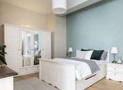 PROXIMA.store - Rustikálna masívna posteľ - BELLUNO ELEGANTE ROZMER: pre matrac 120 x 200 cm, FARBA: biela