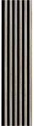 Akustické dekoračné panely, dub sonoma 3D lamely na filcovom podklade, rozmer 250 x 30 cm, IMPOL TRADE