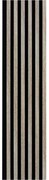 Akustické dekoračné panely, dub sonoma 3D lamely na filcovom podklade, rozmer 270 x 30 cm, IMPOL TRADE