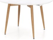 Rozkladací stôl Caliber 160/200x90cm Biely Mat/Dub San Remo/Naturalny