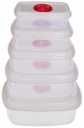 Plastová nádoba na potraviny Simple sada 5ks