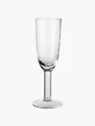 Ručne fúkané poháre na sekt Hammered, 4 ks