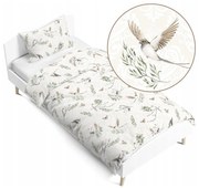 Detské bavlnené obliečky 140x200 cm BABYMAM PREMIUM - Lastovičky