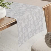 Biante Dekoračný behúň na stôl PML-071 Srdce s ornamentami na sivom 20x120 cm