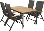 Doppler CONCEPT TEAK FSC®, polohovacie kreslá, 4+1