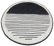 Čierno-béžová kúpeľňová predložka Bomb – Foutastic