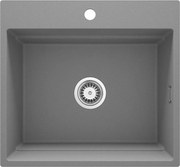 Deante Magnetic, 1-komorový granitový drez 560x520x220mm, šedá metalíza, DEA-ZRM_S10A