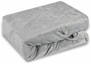Plachta posteľná z mikroplyšu sivá EMI, Plachta 90 (100)x200