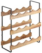 Drevený stojan na víno počet fliaš 12 York – Metaltex