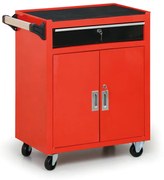 Mobilná skrinka na náradie so skrinkou a zásuvkou, 640 x 400 x 850 mm