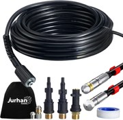 Súprava na čistenie potrubia Premium, 15 m, čierna Jurhan