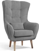 Moderné kreslo ARTUR, sivá (Monolith 84)