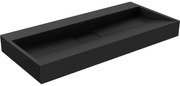 Mexen Ava, umývadlo na dosku z konglomerátu B/O 100 x 46 cm, čierna matná, 23011070