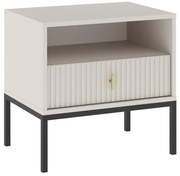 Nočný stolík SUE béžová/kašmír