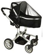 KIK Elastická moskytiéra na kočík 140 cm čierna | univerzálna ochrana proti hmyzu, polyester