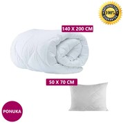 Anti-alergický Paplón a Vankúš DeLuxe Súprava biela Ponuka