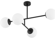 Prisadený luster DILON 4xE14/10W/230V čierna