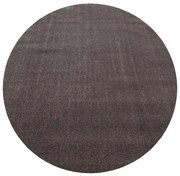 Ayyildiz, Kusový koberec Ata 7000 mocca kruh, 120x120 (priemer) kruh, hnedá, obývacia izba