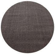 Kusový koberec Ata 7000 mocca kruh, 160x160 (priemer) kruh, hnedá, obývacia izba, Ayyildiz