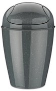 Koziol Kôš Swing Top S Organic sivá, 5 l, 21,6 x 21,6 x 37 cm