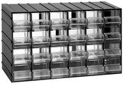 Modulová skrinka so zásuvkami, 382 x 148 x 230 mm, 24 zásuviek