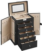 Šperkovnica Madison, 15,6x26x32 cm, čierna