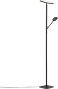 Modern Floor Lamp Black incl. Dimmable LED - Divana