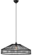 Markslöjd 108782 - Luster na lanku TAPA 1xE27/40W/230V čierna/bambus