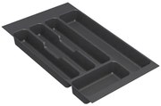 Vložka / príborník do 40 cm zásuvky - CUTLERY sivý plast 30 x 46 cm
