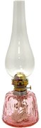 Petrolejová lampa POLY 38 cm ružová