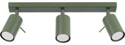 Sollux SL.1502 - Bodové svietidlo RING 3xGU10/10W/230V zelená