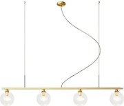 Toolight Toolight, Závesná lampa Zlaté sklenené gule 4ks APP675-4CP, OSW-06200