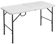 Turistický rozkladací stolík 120X60X74cm biely