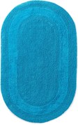 Kúpeľňový koberček Javo Cotton svetlotyrkysový ovál