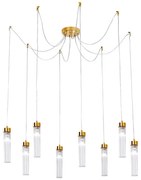 Kolarz 6009.30830 - Luster na lanku RAGGIO 8xE14/25W/230V pavúk 24K zlatý