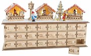 Small Foot Drevený adventný kalendár vianočné trhy